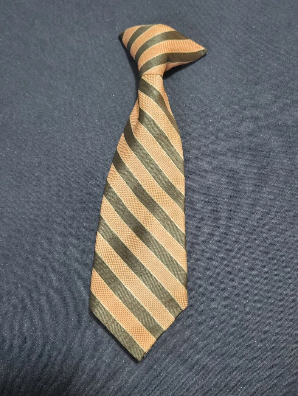 Boys Pink & Gray Striped Clip-On 